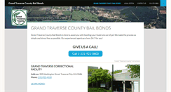 Desktop Screenshot of grandtraversecountybailbonds.com