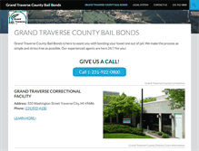 Tablet Screenshot of grandtraversecountybailbonds.com